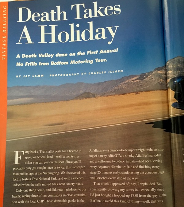 Magazine Article: Death Takes A Holiday
