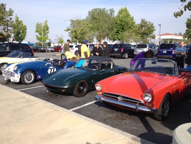 Red Sunbeam Tiger and Blue Meanie TR-3